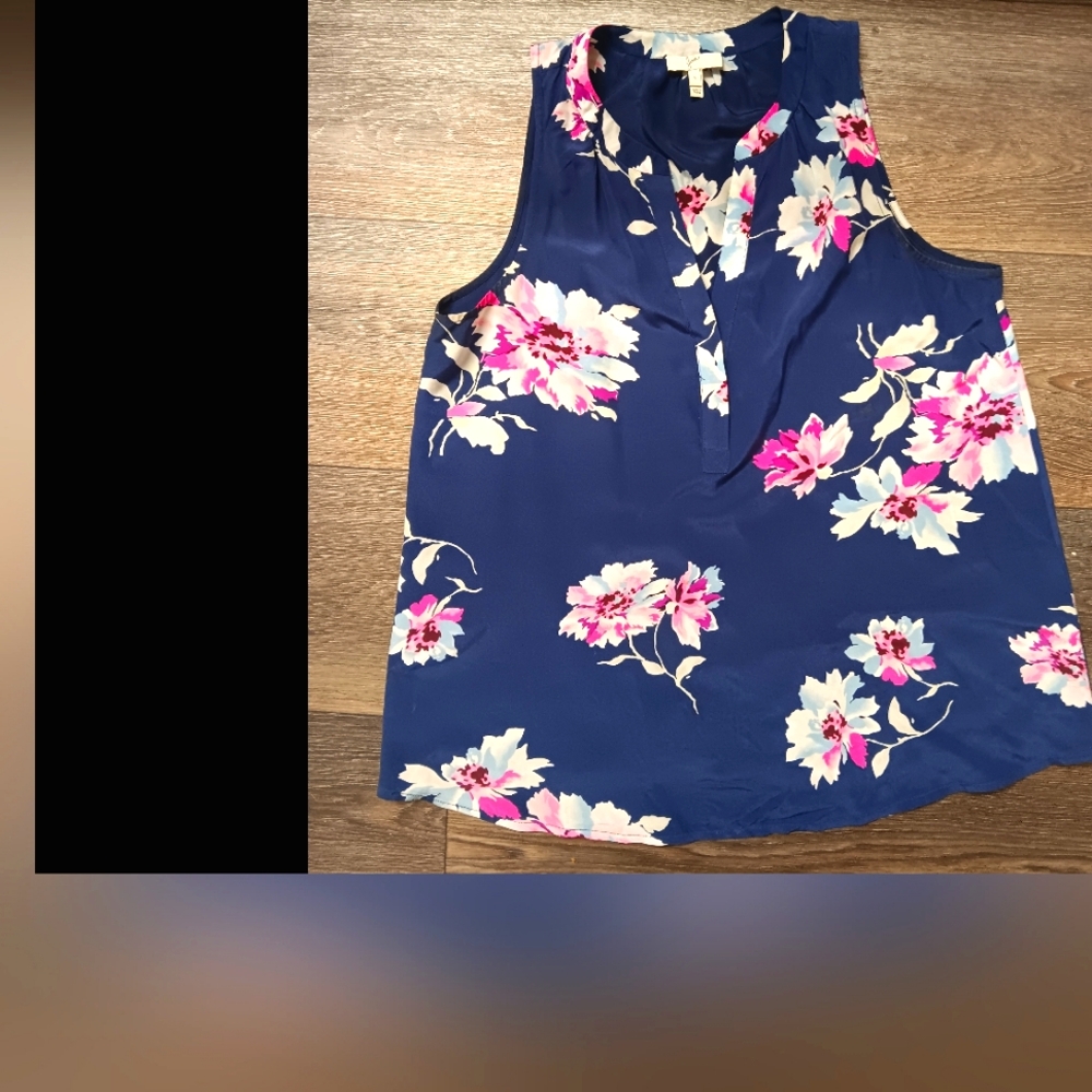 Womens Silk Floral Blouse S